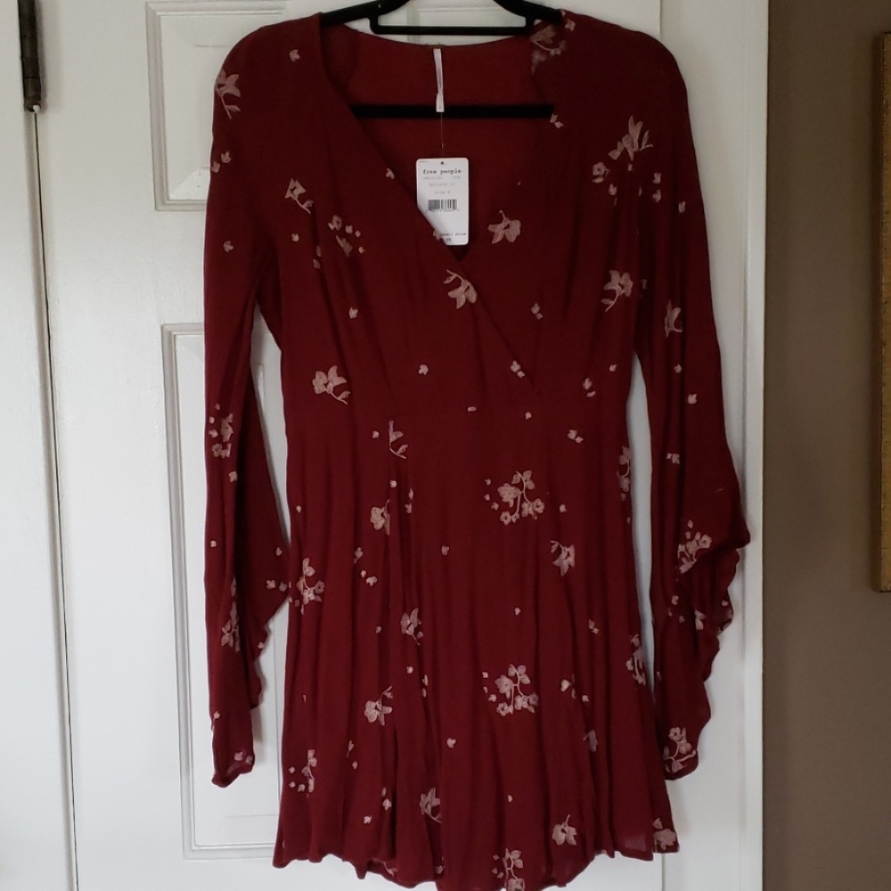 Free People bell sleeve mini Dress